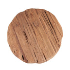 Bijzettafel teakhout rustiek Marabunta naturel 50 x 50 x 40 cm voor woonkamer, slaapkamer of overdekt terras