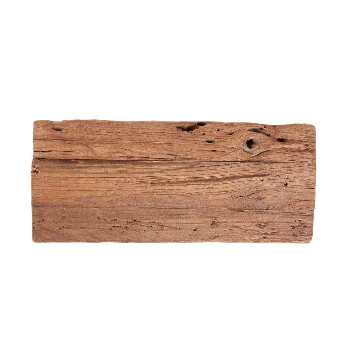 Kruk teakhout rustiek naturel, handgemaakt – 50 x 27 x 50 cm, voor woonkamer, keuken of slaapkamer