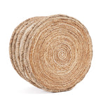 Mand waterhyacint en bananenblad Chungu handgeweven, naturel – Ø 54 x 35 cm, voor opberging en decoratie