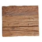 Kruk gerecycled teakhout naturel Yoke, handgemaakt – 29 x 21 x 25 cm