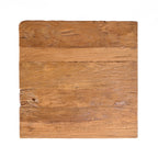 Krukje gerecycled teakhout naturel, Suku blokkruk, 40 x 40 x 45 cm, als zitplaats of bijzettafel