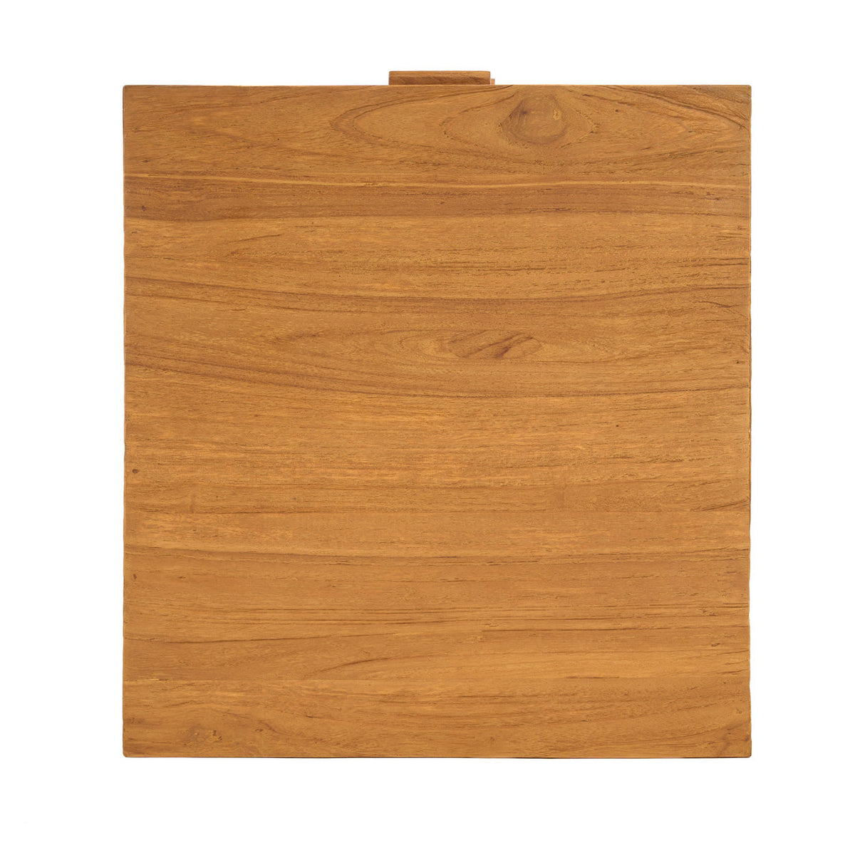 Nachtkastje teak en riet Harmony, naturel – 51 x 48 x 48 cm, met twee lades voor de slaapkamer