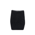 Kruk suarhout Montano zwart 38 x 38 x 47 cm, handbewerkt look voor woonkamer of hal