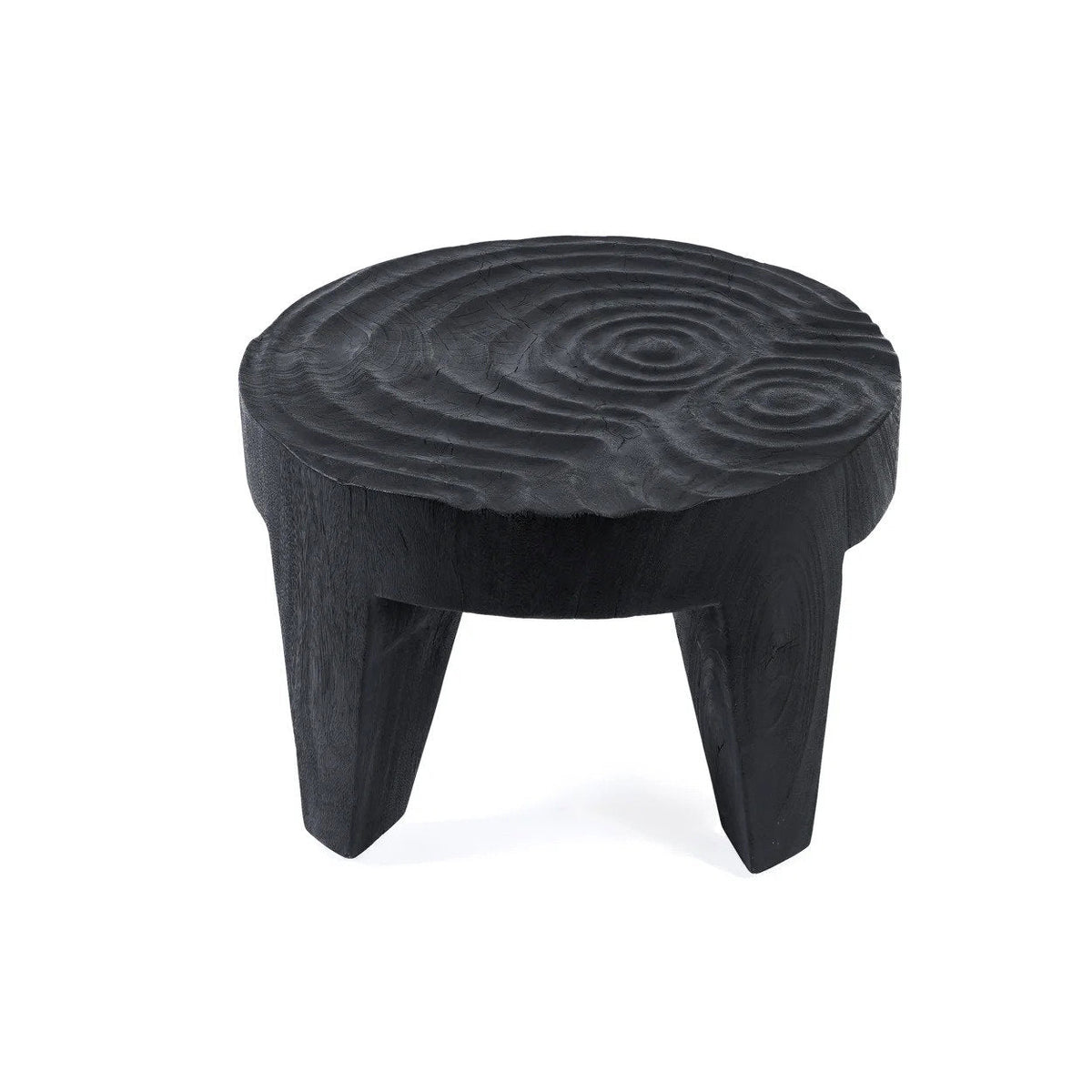 Salontafel suarhout massief Madero zwart 61 x 61 x 40 cm voor woonkamer
