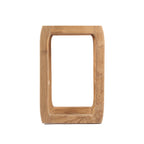 Barkruk gerecycled teakhout Ithaca naturel, zitvlak 42 x 42 cm, hoogte 70 cm, binnen en buiten