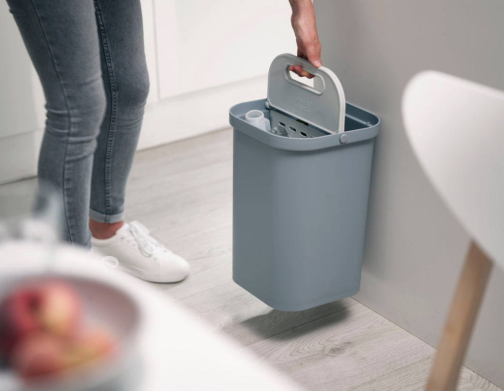 Recycleprullenbak GoRecycle blauw 2 x 7 L (14 L) met dubbel compartiment voor de keuken