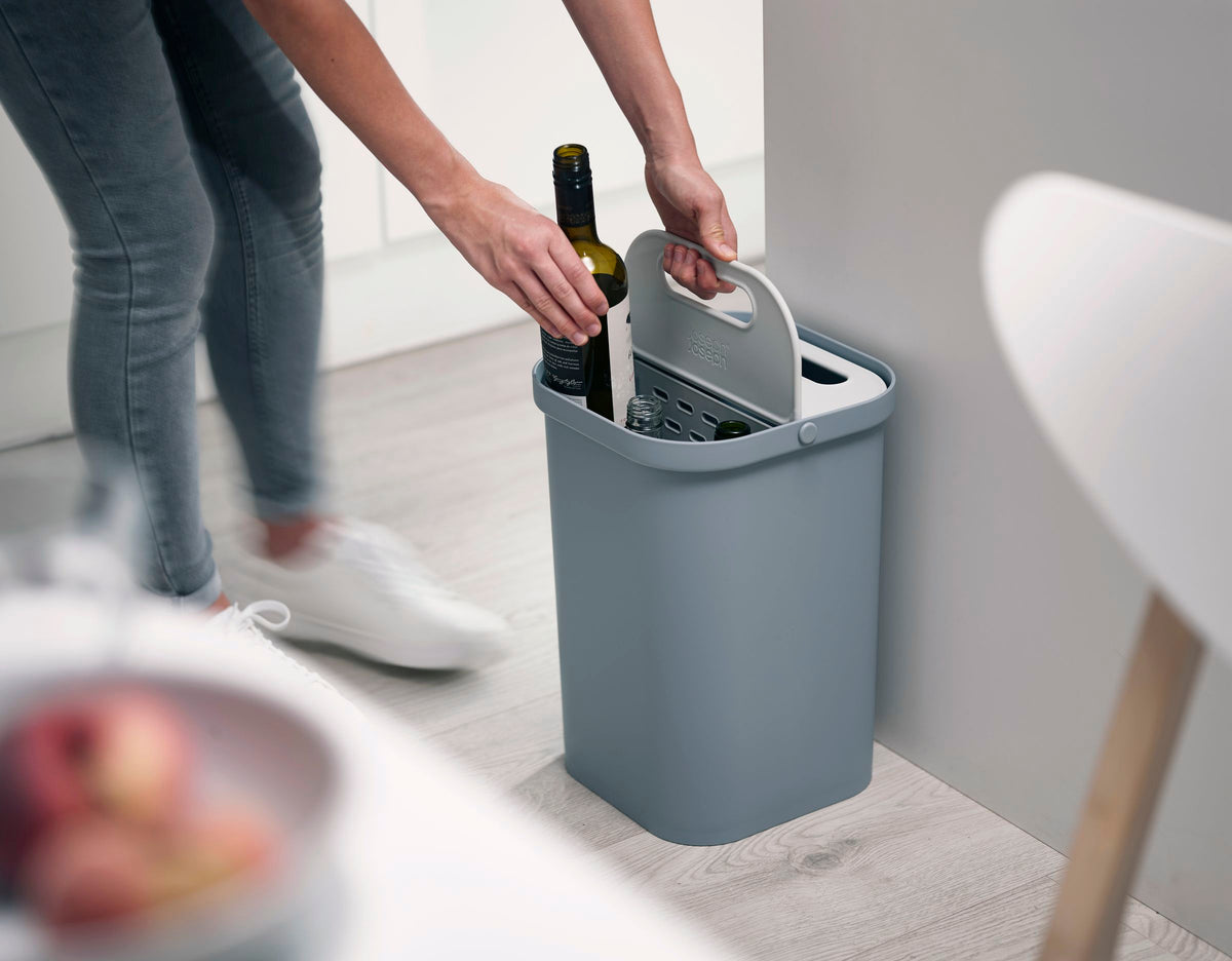 Recycleprullenbak GoRecycle blauw 2 x 7 L (14 L) met dubbel compartiment voor de keuken