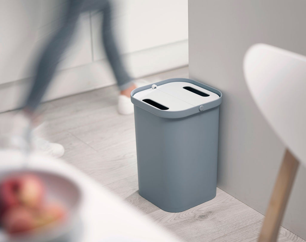 Recycleprullenbak GoRecycle blauw 2 x 7 L (14 L) met dubbel compartiment voor de keuken