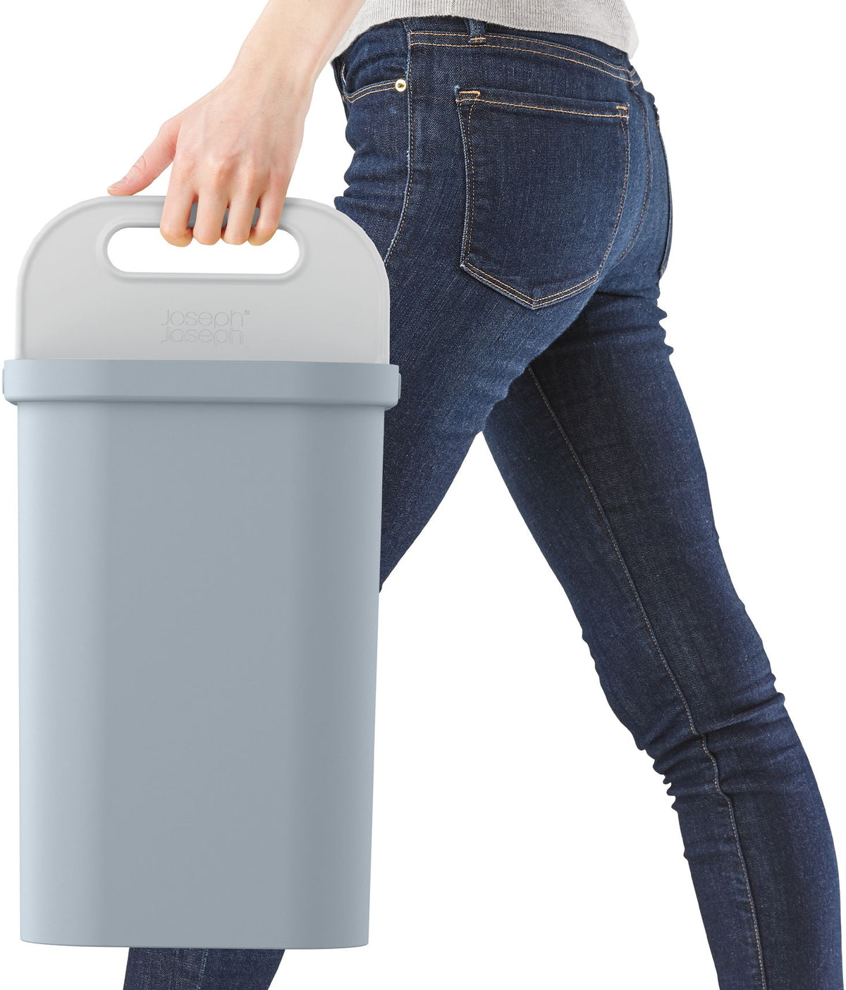 Recycleprullenbak GoRecycle blauw 2 x 7 L (14 L) met dubbel compartiment voor de keuken