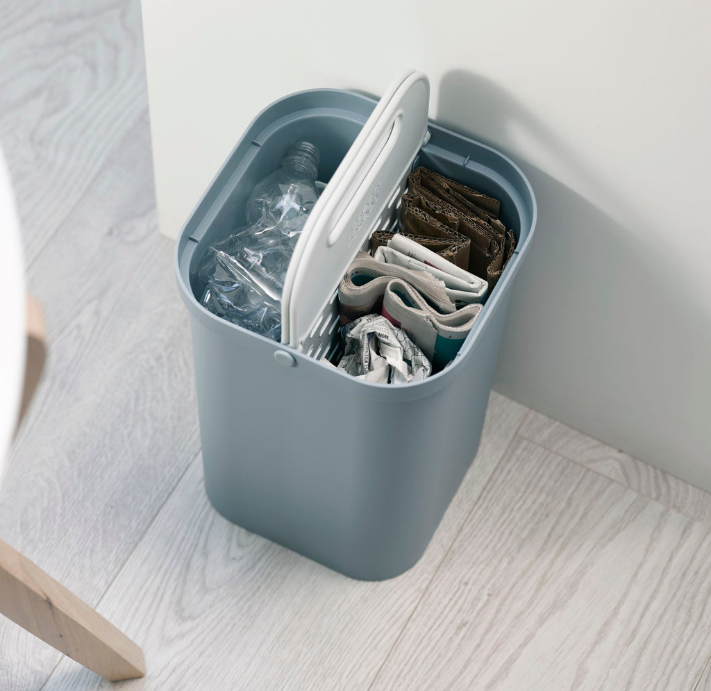 Recycleprullenbak GoRecycle blauw 2 x 7 L (14 L) met dubbel compartiment voor de keuken