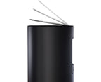 Pedaalemmer staal EasyStore mat zwart 5 L, 30,8 x 22 x 25,5 cm, voor badkamer, kantoor en slaapkamer