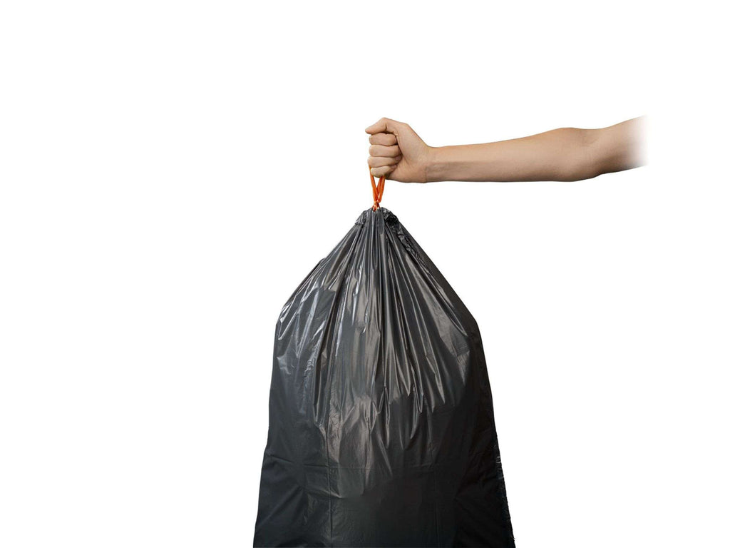 Prullenbak roestvrij staal Titan met afvalcompressor en pedaal, zilver, 30 L – 34,4 x 39 x 68,4 cm, keuken