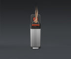 Prullenbak roestvrij staal Titan zilvergrijs 20 L, met compressor, voetpedaal en soft-close deksel