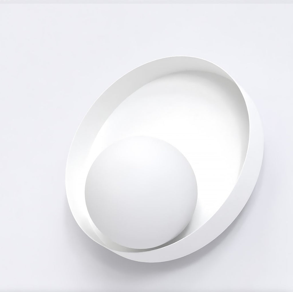 Wandlamp staal minimalistisch Kido K1, wit – 20 x 20 cm, G9 fitting, voor hal, slaapkamer en woonkamer