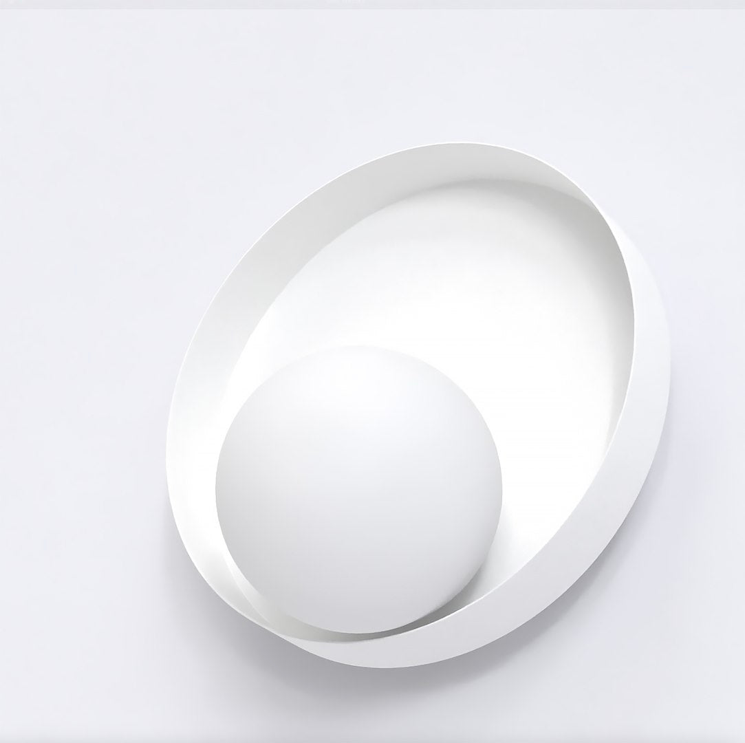 Wandlamp staal minimalistisch Kido K1, wit – 20 x 20 cm, G9 fitting, voor hal, slaapkamer en woonkamer