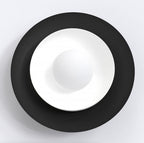 Wandlamp gepoedercoat staal Scandinavisch Poppi zwart met witte kap, G9 fitting, led max. 8 W