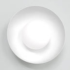 Wandlamp gepoedercoat staal minimalistisch Ozzy wit met zwarte basis, G9 LED max. 8 W – 20 x 20 x 13 cm