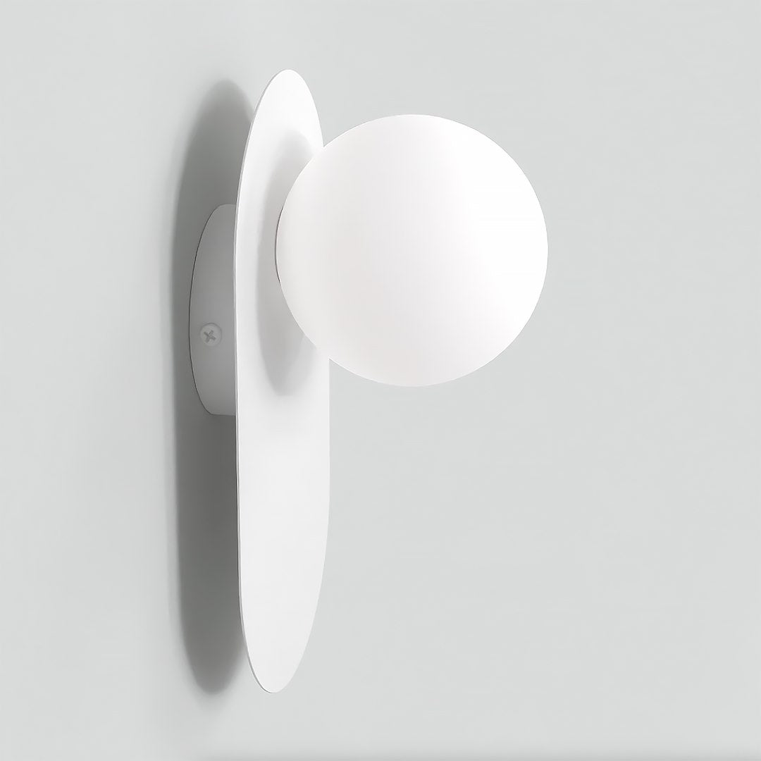 Plafondlamp gepoedercoat staal minimalistisch Viva K1 wit, lampenkap Ø 10 cm, G9-fitting