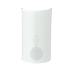 Wandlamp Aston gepoedercoat staal met stoffen kap, industrieel, wit en goud, Ø 18 cm, 1 x E14