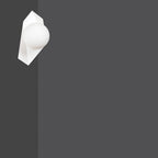 Wandlamp gepoedercoat staal en glas modern Drifton wit, kap Ø 15 cm, 1 x E14, voor hal, trap of woonkamer