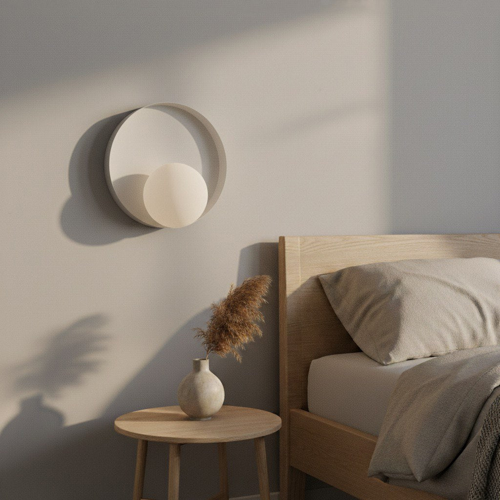 Wandlamp staal minimalistisch Kido K1, wit – 20 x 20 cm, G9 fitting, voor hal, slaapkamer en woonkamer