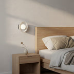 Wandlamp gepoedercoat staal minimalistisch Ozzy wit met zwarte basis, G9 LED max. 8 W – 20 x 20 x 13 cm