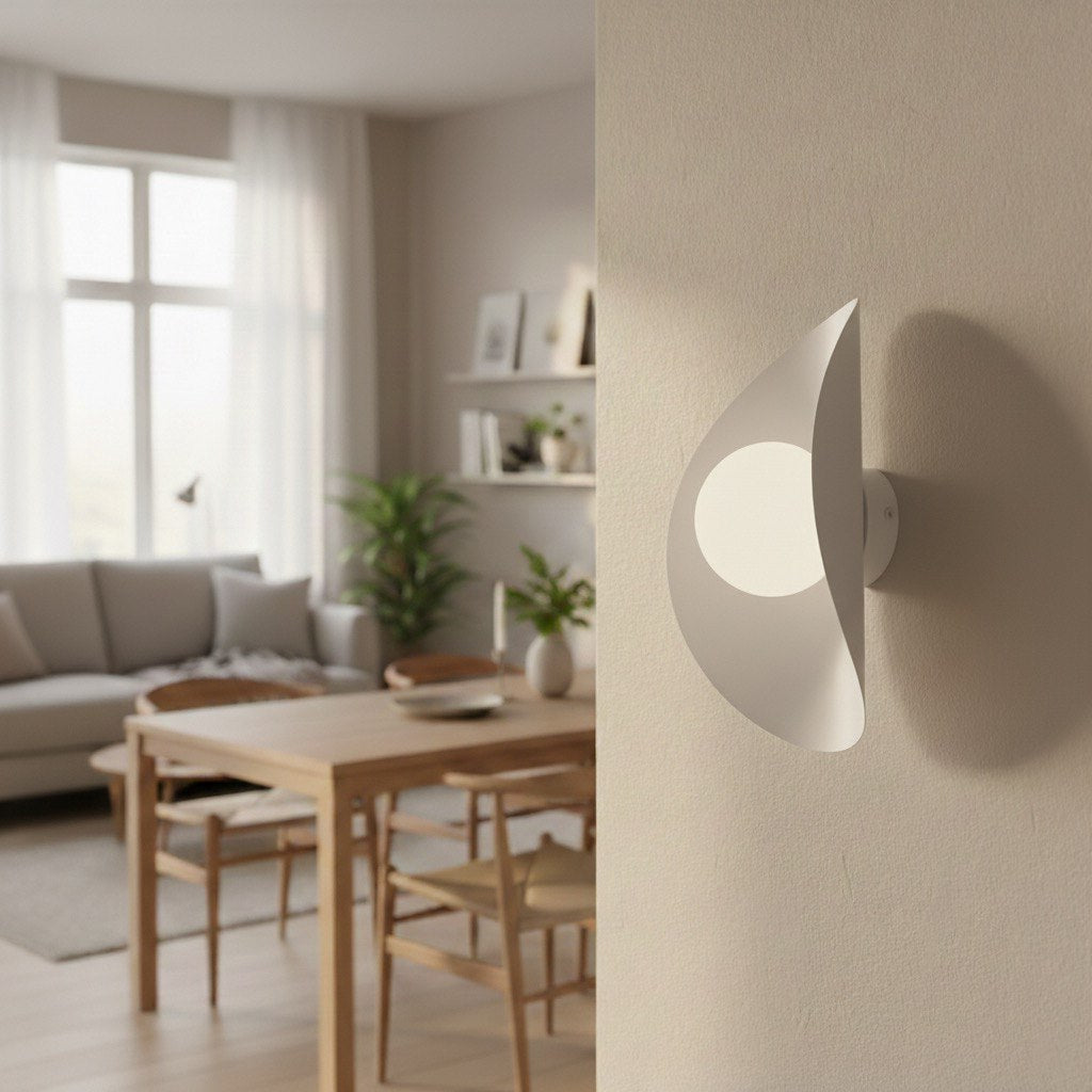 Wandlamp staal Fiero XL K1 modern wit, 1 x G9 fitting, voor gang, woonkamer en slaapkamer