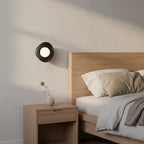 Wandlamp gepoedercoat staal Ozzy K1 minimalistisch zwart met witte bol, 20 x 20 x 13 cm, G9 voor hal en woonkamer