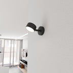 Wandlamp gepoedercoat staal modern Sora mat zwart 15 x 8 x 8 cm, GX53-fitting voor led tot 12 W
