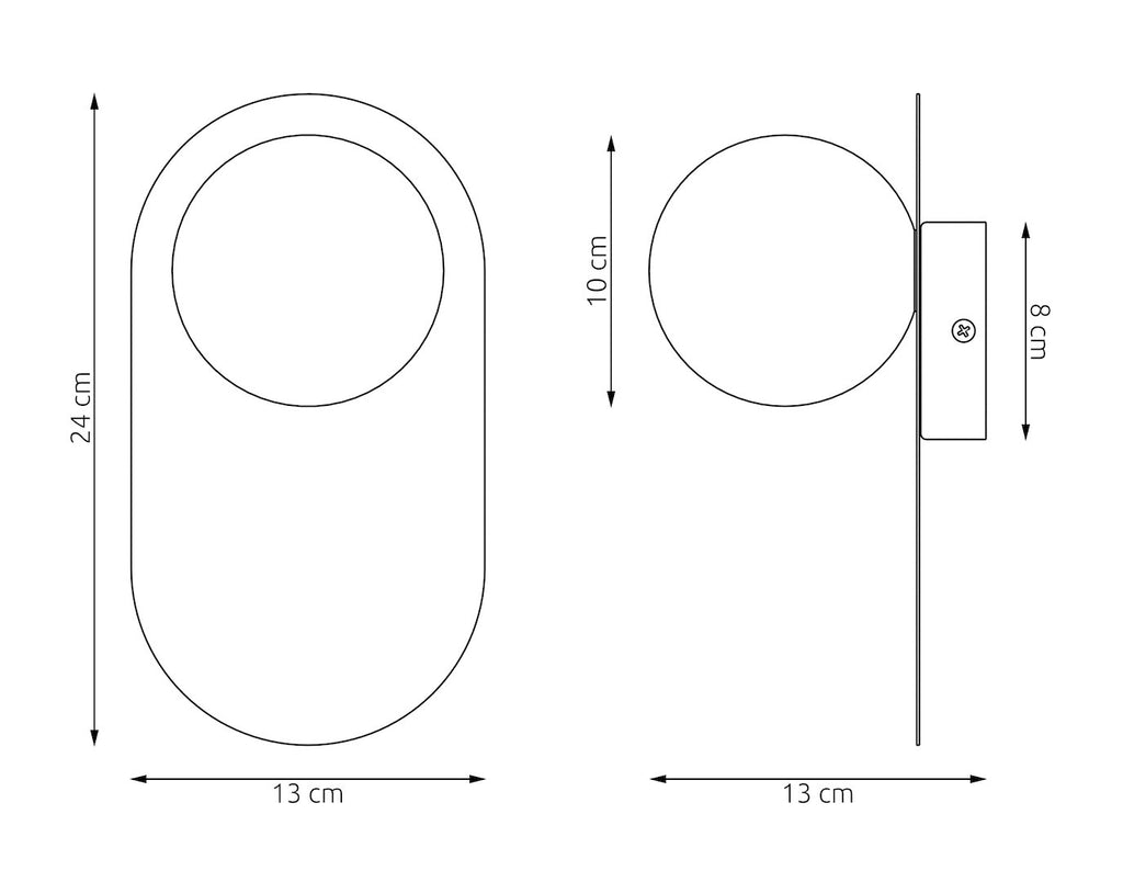 Plafondlamp gepoedercoat staal minimalistisch Viva K1 wit, lampenkap Ø 10 cm, G9-fitting