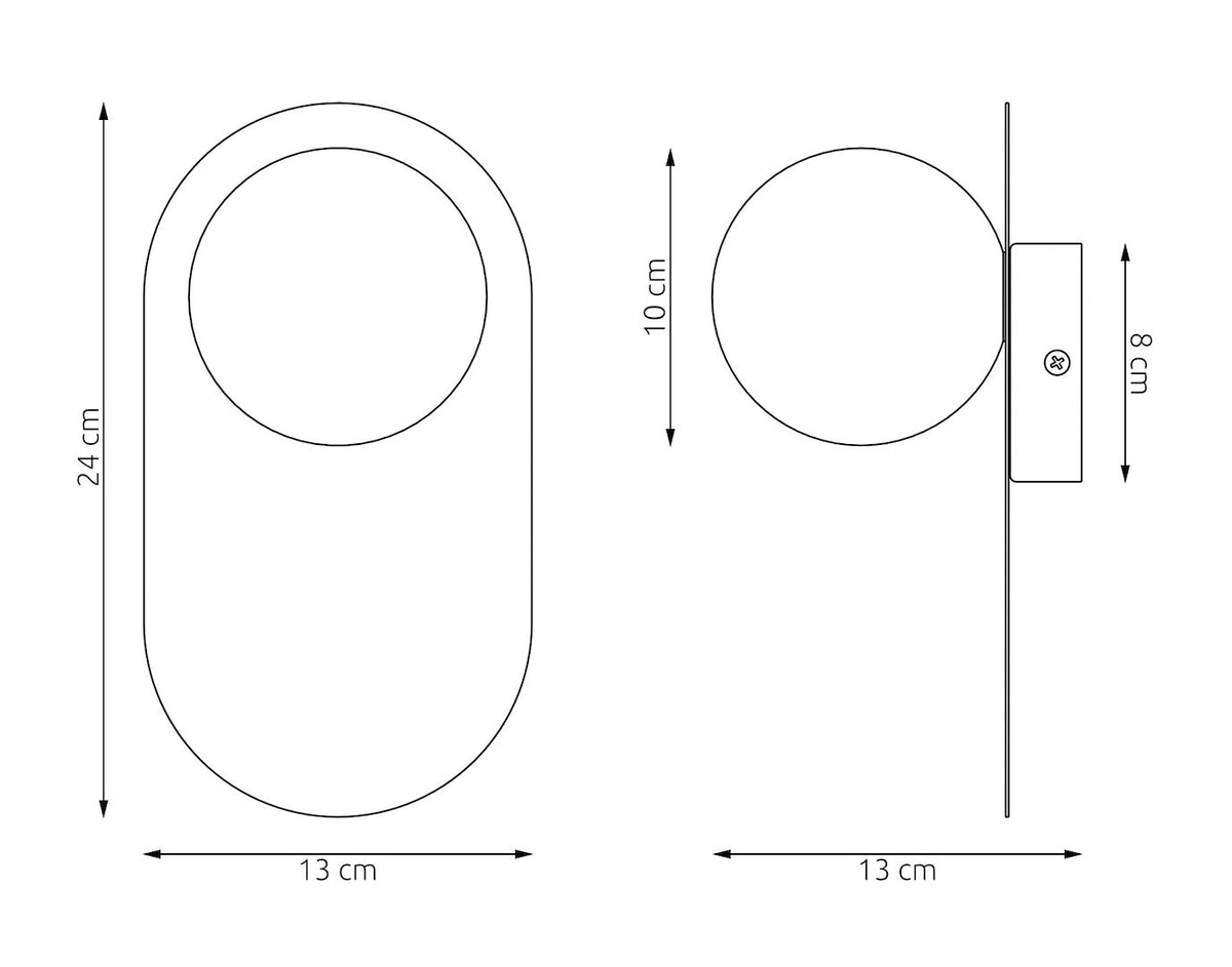 Plafondlamp gepoedercoat staal minimalistisch Viva K1 wit, lampenkap Ø 10 cm, G9-fitting