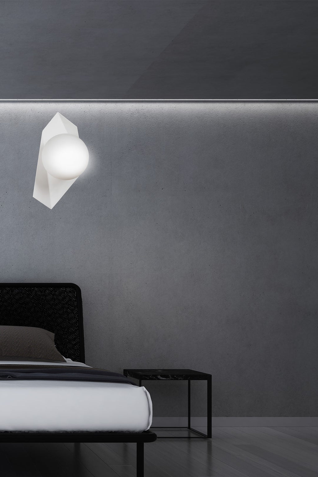 Wandlamp gepoedercoat staal en glas modern Drifton wit, kap Ø 15 cm, 1 x E14, voor hal, trap of woonkamer
