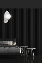 Wandlamp gepoedercoat staal en glas modern Drifton wit, kap Ø 15 cm, 1 x E14, voor hal, trap of woonkamer