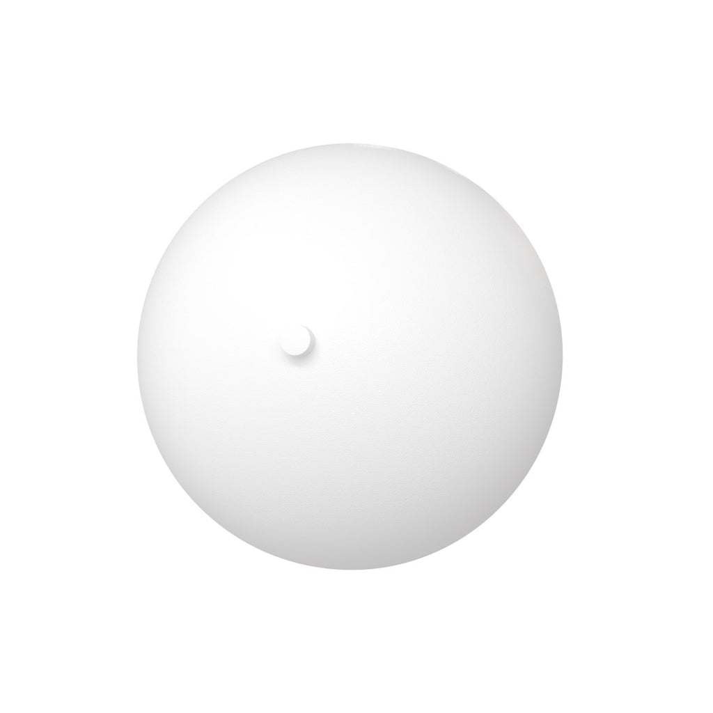 Wandlamp gepoedercoat staal Mush K2 wit, Scandinavisch, kap Ø 18 cm, voor slaapkamer, woonkamer en gang