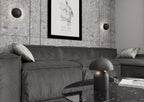 Wandlamp gepoedercoat staal Mush zwart, Ø 18 cm, 2 fittingen G9, voor slaapkamer, woonkamer of hal
