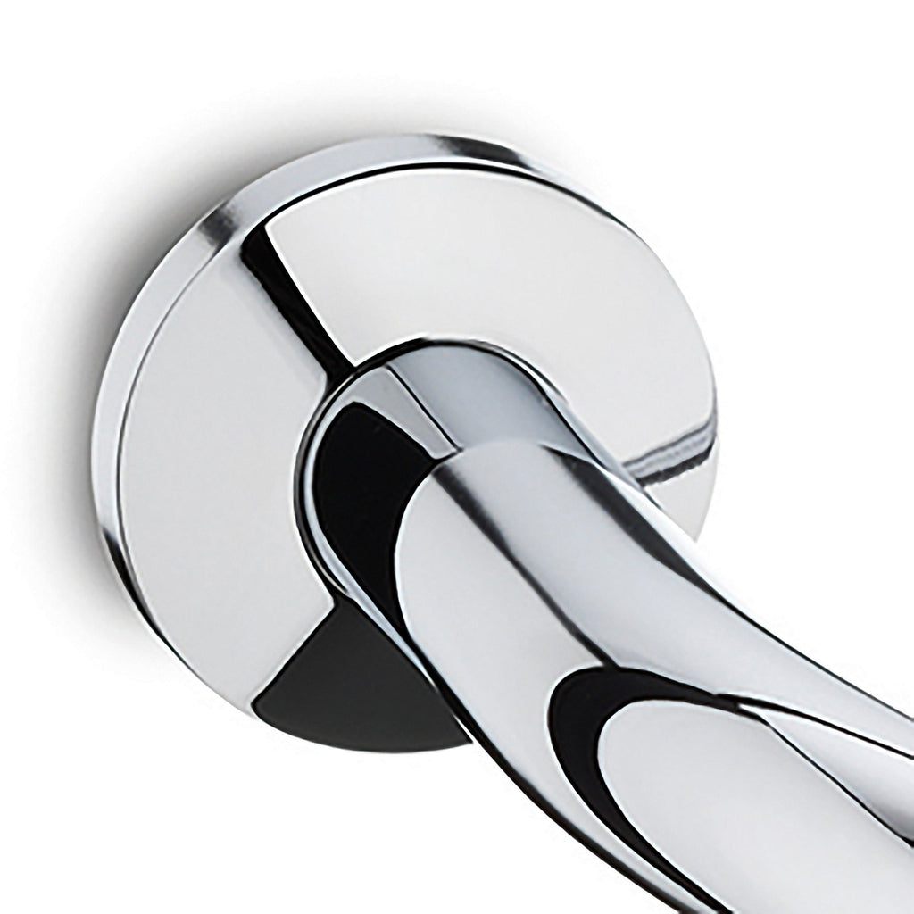 Grijpstang messing Mano zilver 49,5 x 13 x 5,5 cm voor in de badkamer