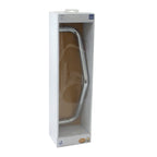 Grijpstang messing Mano zilver 49,5 x 13 x 5,5 cm voor in de badkamer
