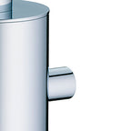 Zeepdispenser messing wandmodel zilverkleurig 400 ml, hoogte 24 cm, voor de badkamer
