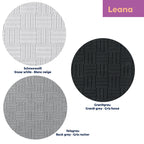 Badmat katoen Leana wit 100 x 60 cm, antislip en geschikt voor vloerverwarming