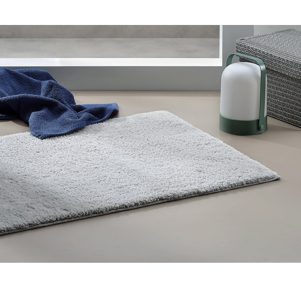 Badmat Maja antraciet grijs, zacht en absorberend met anti-slip achterkant, 100 x 60 cm