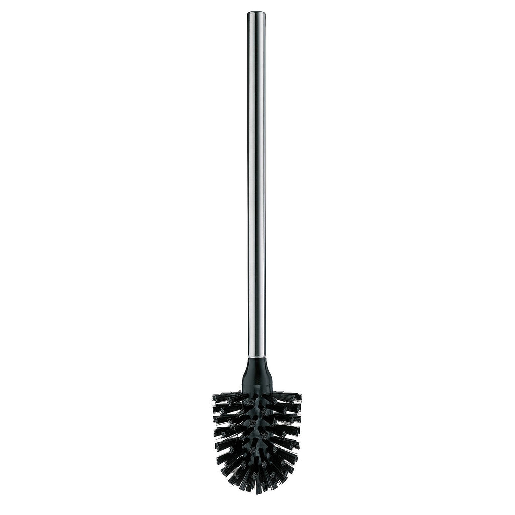 Toiletgarnituur metaal Oak zwart, met toiletborstel en toiletrolhouder, 82 cm hoog, badkamer