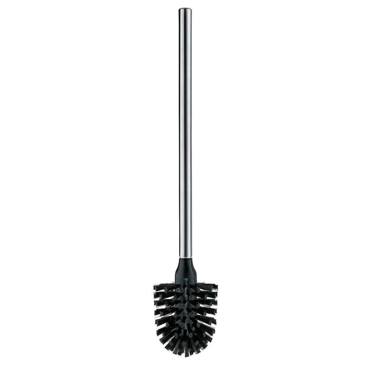 Toiletgarnituur metaal Oak zwart, met toiletborstel en toiletrolhouder, 82 cm hoog, badkamer