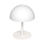 Tafellamp gepoedercoat staal Scandinavisch Mogu wit, kap Ø 18 cm voor nachtkastje, bureau of dressoir