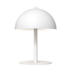 Tafellamp gepoedercoat staal Scandinavisch Mogu wit, kap Ø 18 cm voor nachtkastje, bureau of dressoir