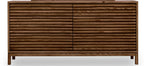 Ladekast essenhout Tanner Roux bruin H 84 x B 173 x D 46 cm, zes lades, voor slaapkamer