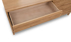 Ladekast essenhout Tanner Flaxen naturel met zes lades, lamellenfront – 173 x 46 x 84 cm