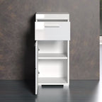 Badkameronderkast Amanda wit hoogglans 37 x 31 x 79 cm, met 1 deur en 1 lade voor de badkamer