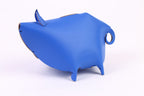Bureau-organizer kunststof varken Amigos, blauw, met vier vakken en een smalle lade voor pennen