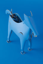 Bureau-organizer paard blauw, model Amigos, met meerdere vakken voor pennen, notities en smartphone