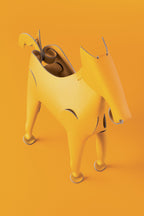 Bureau-organizer paard geel, Amigos met paardenmotief voor kantoor en thuis